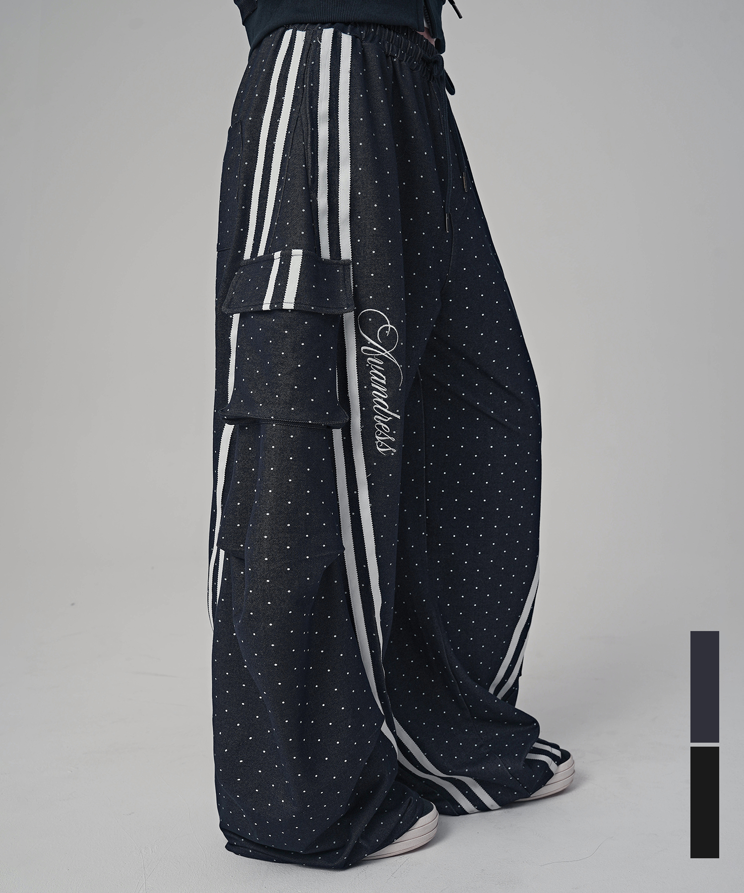 Спортивные брюки в мелкий горошек, 2Colors
