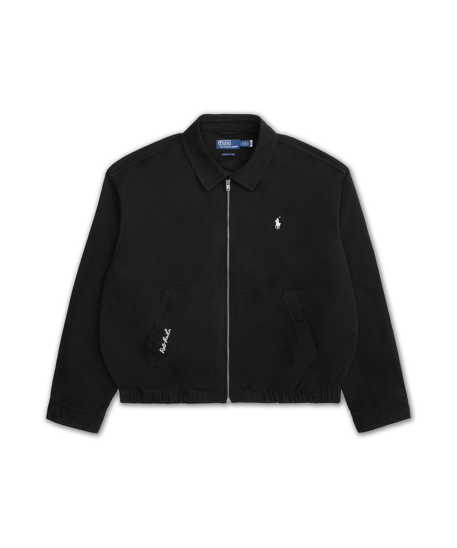 WOVEN-WINDBREAKER-JACKET CAMELOT TWILL-BLACK