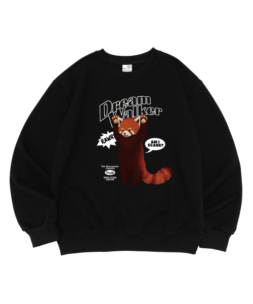 Свитшот Dream Walker Red Panda (Black)