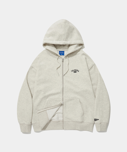 CU ARCH TERRY ZIP-UP HOODIE_OATMEAL