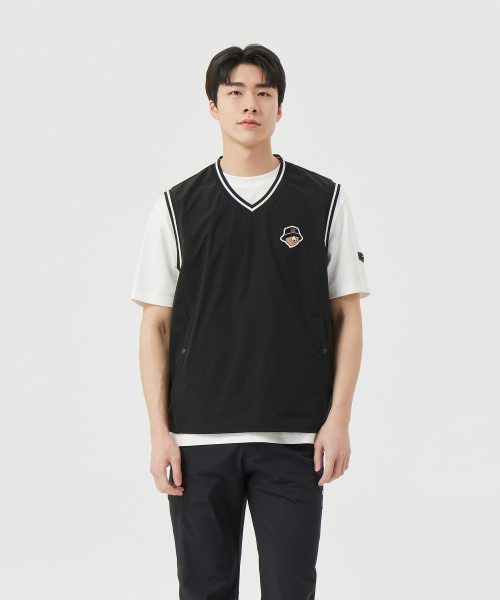 (M) тканая V-Neck Vest G4VAM26201BKX