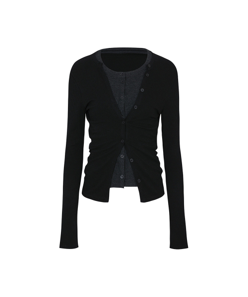 SECRET 2WAY CARDIGAN (SS ver.) чёрный