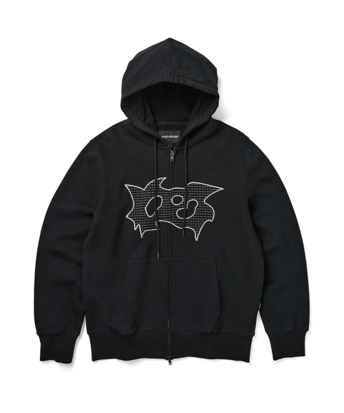 Bullet Holes Zip-up Hoodie чёрный