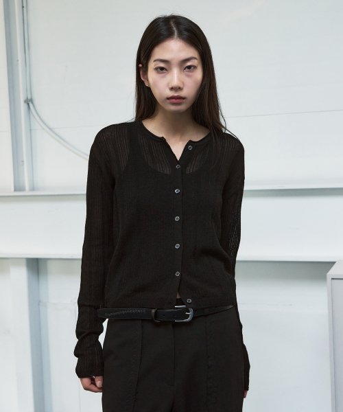 Полупрозрачный кардиган Vacant [black]