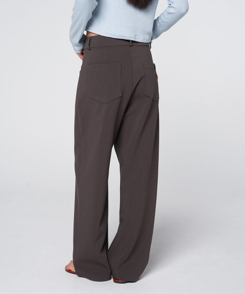 Four-Way Stretch Comfort Slacks Charcoal