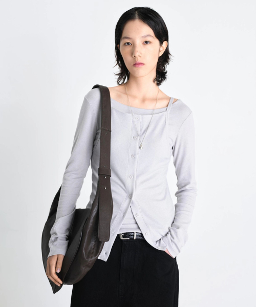 W Mako paired sleeveless & топ lilac veil