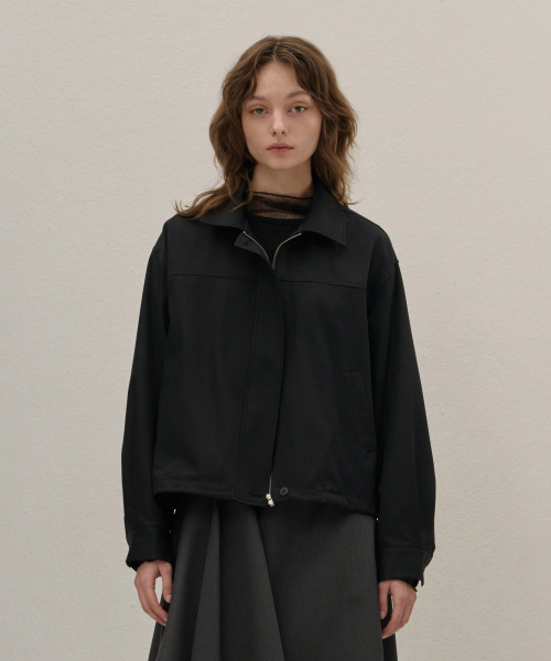 Хлопковый блузон Black