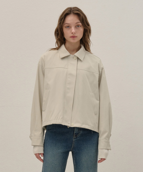 Хлопковый блузон Light Beige
