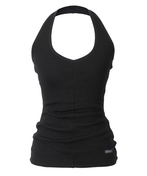 이네기 Tactile Halter Sleeveless (black)