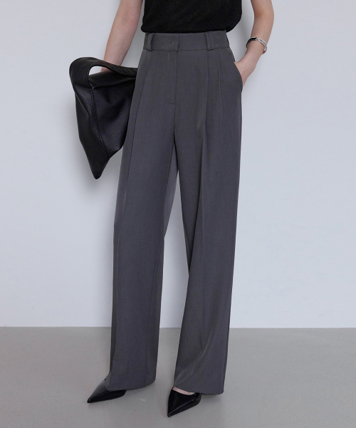 Брюки EASY CARE WRINKLE-FREE TWO PINTUCK SEMI WIDE SLACKS_N6SSL0356