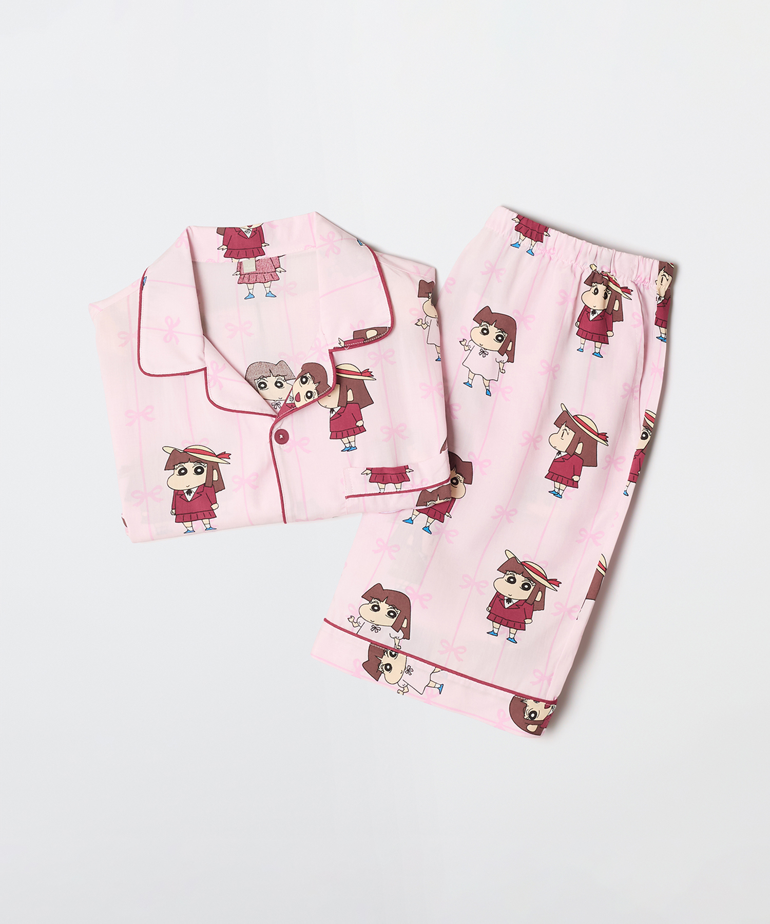 Пижама с коротким рукавом Спящий Чангу (PINK)_SPPPG25U02