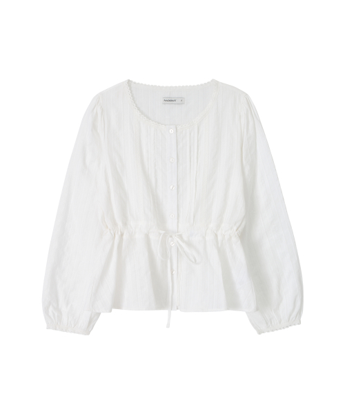 Lace String Blouse (white)