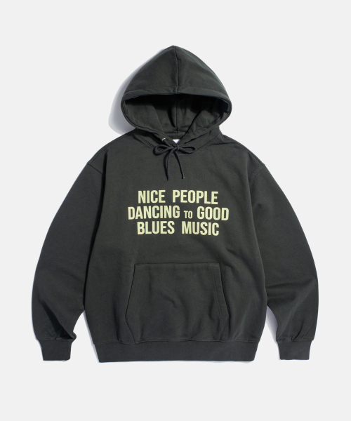 Blues Music Heavyweight Hoodie Vintage Black