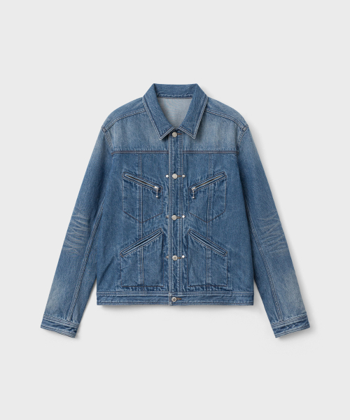 Джинсовый трекер Post Type - Vintage Washed Indigo
