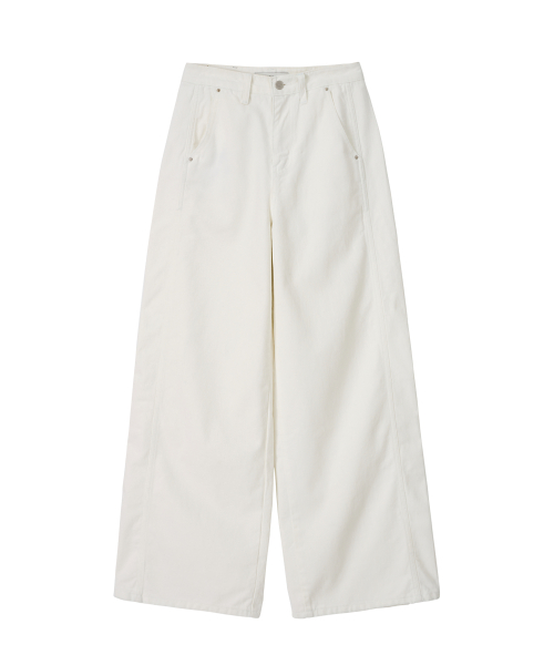 Raw Hem Pants (ivory)