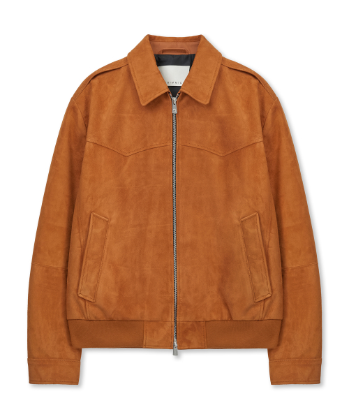 WESTERN SUEDE BLOUSON JACKET (ORANGE / GOATSKIN)