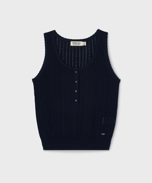 Skashi Henley neck Vest / WHKVG2443F