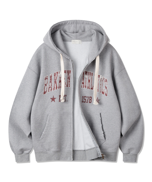 Худи на молнии ATHLETICS Two-Way BK7979_Grey