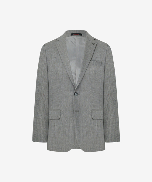Фактурный однобортный пиджак Melange Beige (FKJAD2344)