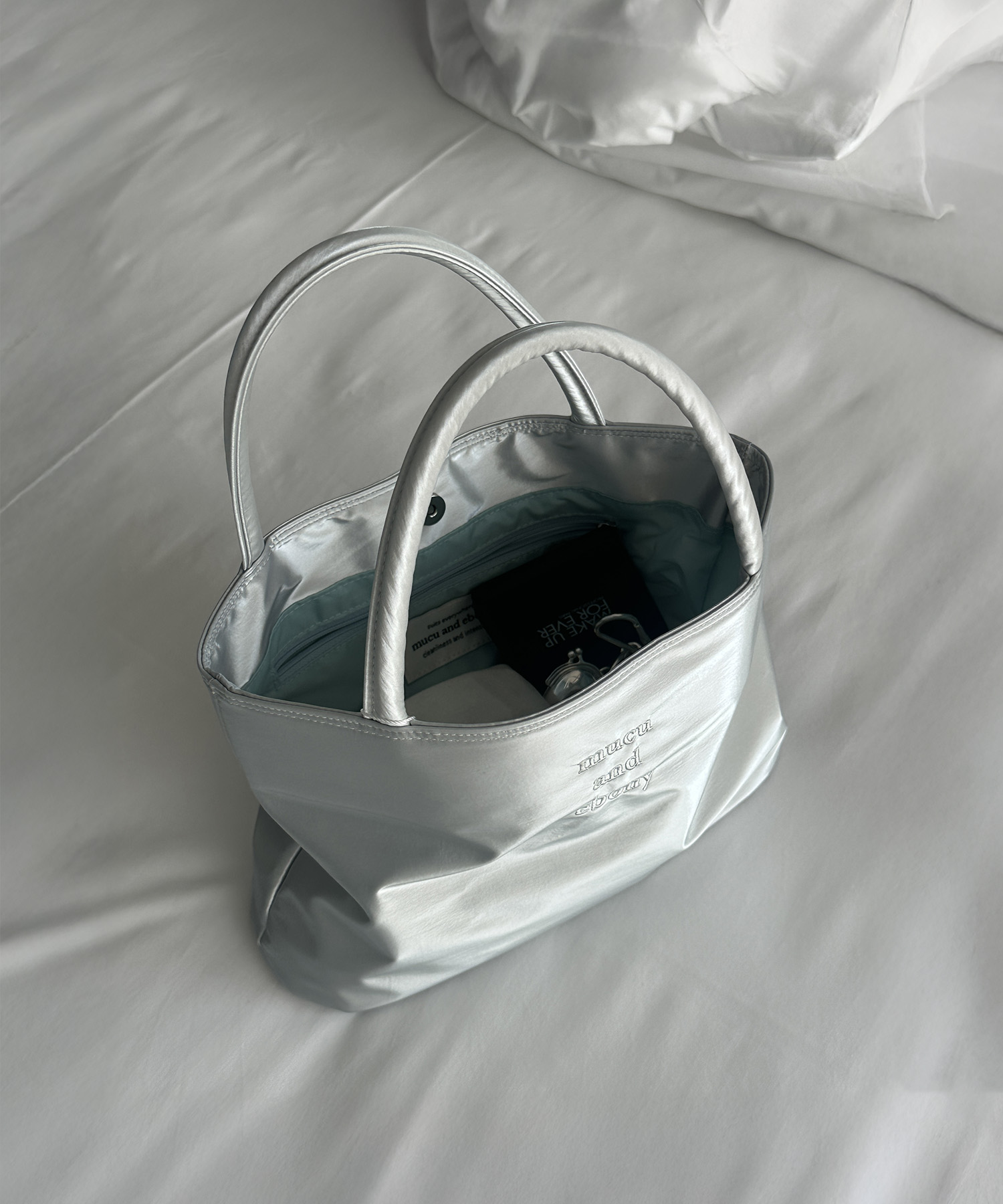 Near Tote Bag Silver