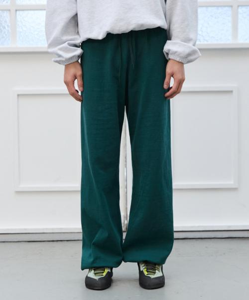 Light Jersey String Pants - Green