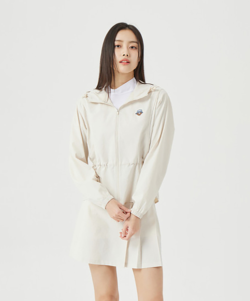 Grid Peplum Hoody Jacket G5UAM26211BEX
