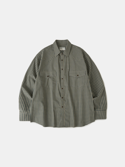 Классическая клетчатая вестерн-рубашка Olive Green
