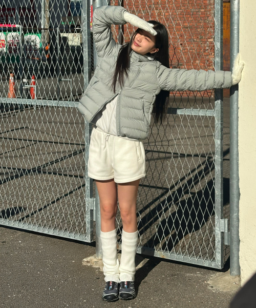 [시티 레저] 우먼즈 후디드 라이트 다운 재킷 [민트 그레이]