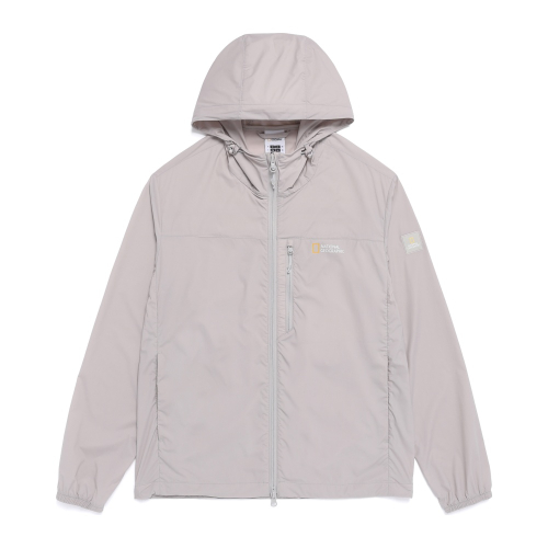 Ветровка на молнии с капюшоном N262UJP910_L/GREY