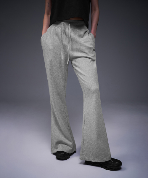w silver b boots cut sweat брюки [melange grey]