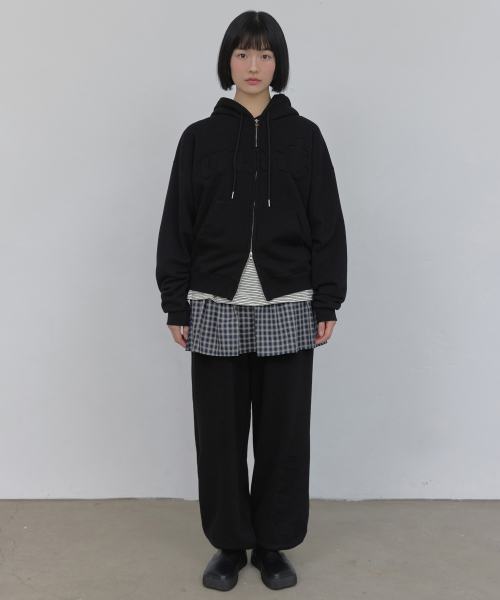 [set] vnmt sweat set up_black