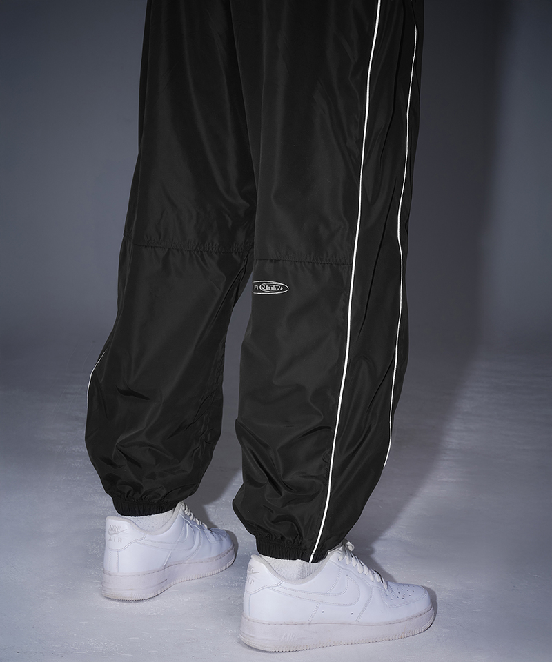 woven piping track брюки [black]