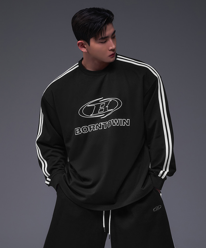 символ logo track long sleeve [black]