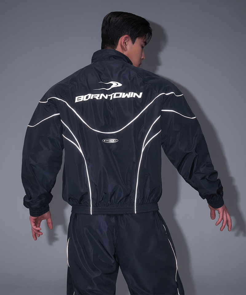 woven piping track куртка [navy]