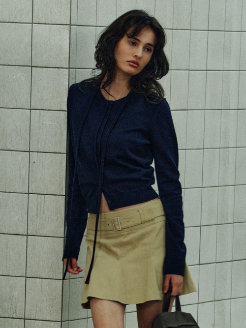 tie knit cardigan VK6SD155_3color
