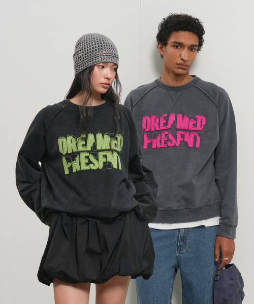 Свитшот UNISEX Garment Dyeing Lettering [2COL] / GF1USS005