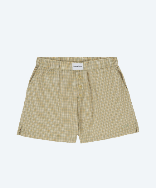 Многослойные пижамные шорты в клетку Beige