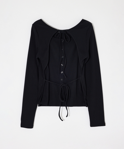 [moussy] layer cut топ черный