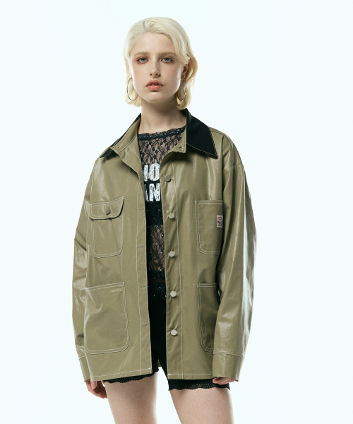 Хлопковая куртка Shine (Khaki)