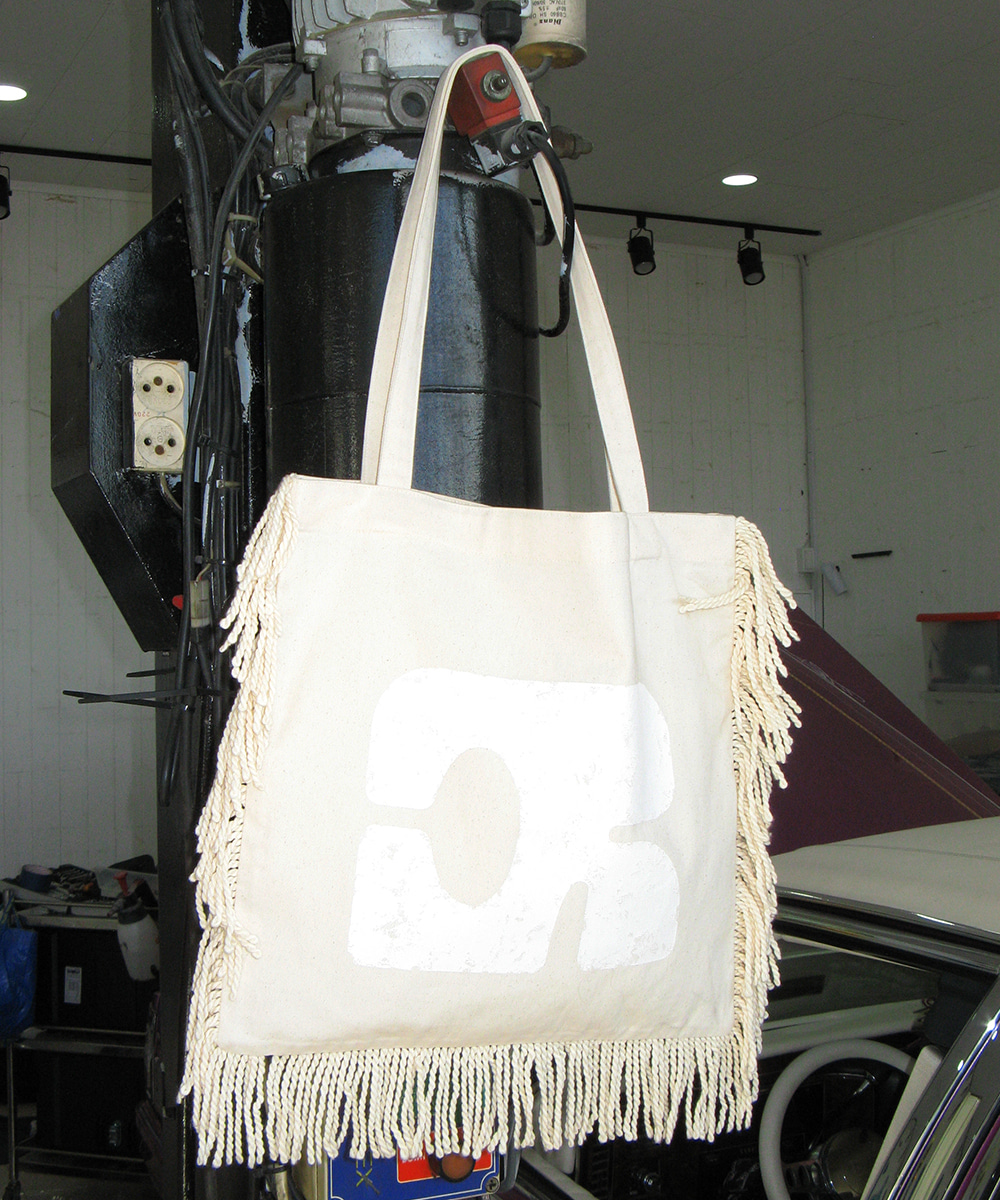 fringe emblem хлопок eco bag_ivory