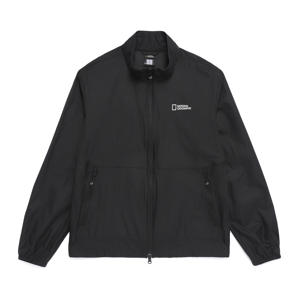 Легкая ветровка со стойкой N262UJP020 BLACK