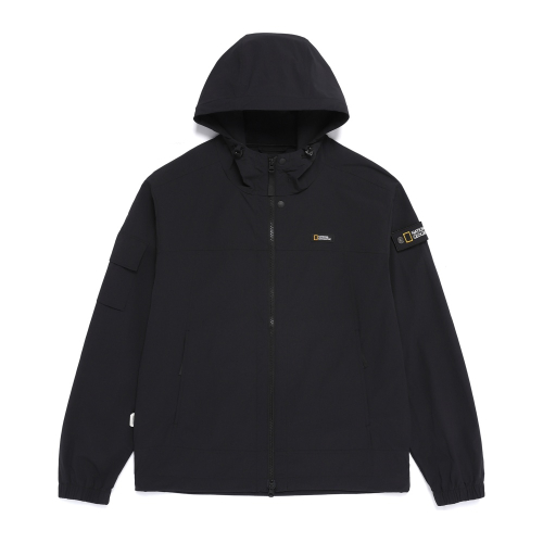 N262UFT940 Худи на молнии semi-overfit stretch BLACK