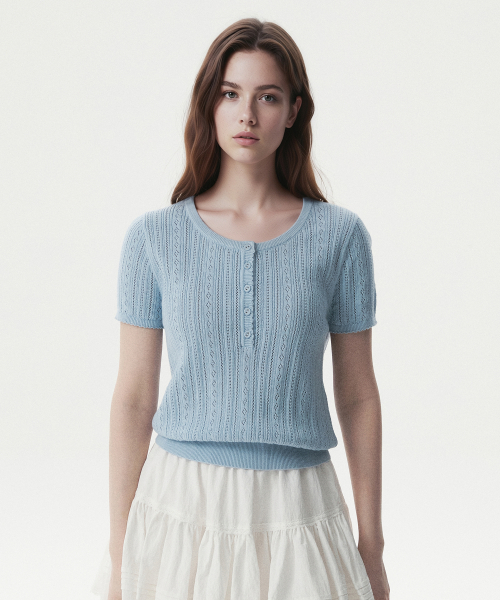 skashi eyelet pullover / WHKAG2435F