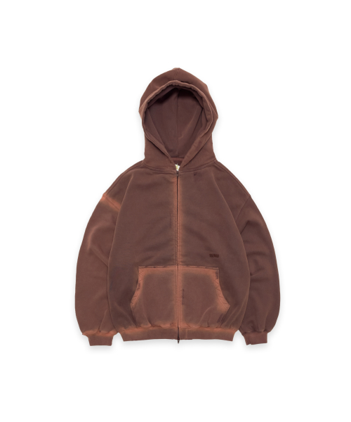 tuewid classic embroidery zip-up in bloody бордовый