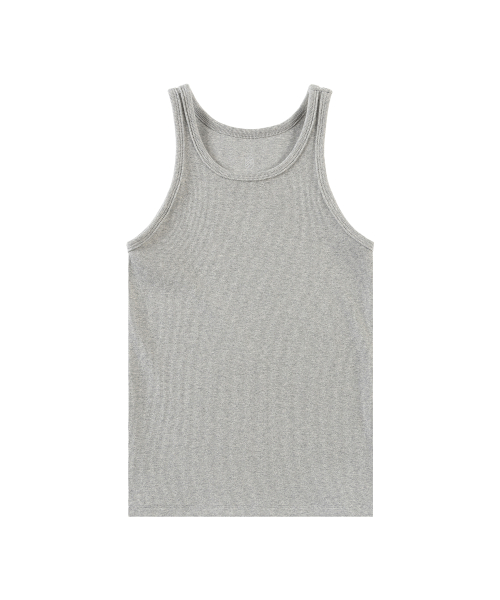 Кроп-топ SITP5271 с круглым вырезом_Melange gray