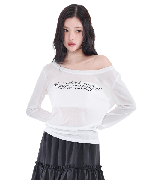 Sheer Long Sleeve (Ivory)