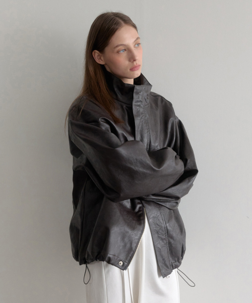 esy Half Leather Jacket (коричневый)