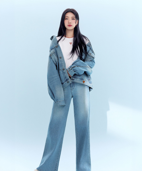 [SUZY] Широкие джинсы с внешним швом YQ1D0025 (2 цвета)