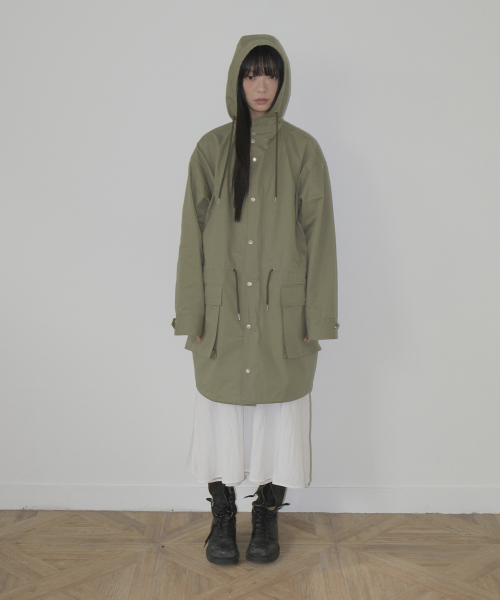 Оверсайз куртка-филд с капюшоном [Khaki Beige]