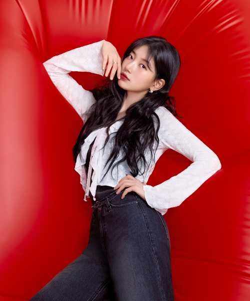 [SUZY] Кардиган с рюшами в мелкий цветочек 2color YQ2W3255